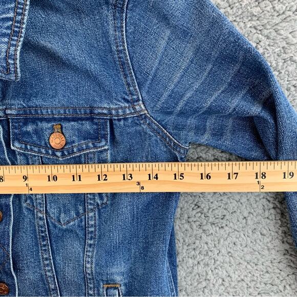 Madewell 'The Jean Jacket in Pinter Wash' Denim Jacket Women's   -   Size: XS - Picture 5 of 10